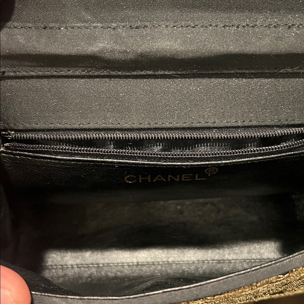 Rare 1989 S1. Vintage Chanel Gold Metallic Guipure Lace Bag. Lagerfeld Era NWOT - Picture 11 of 17